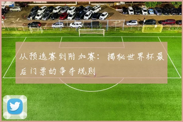 从预选赛到附加赛：揭秘世界杯最后门票的争夺规则