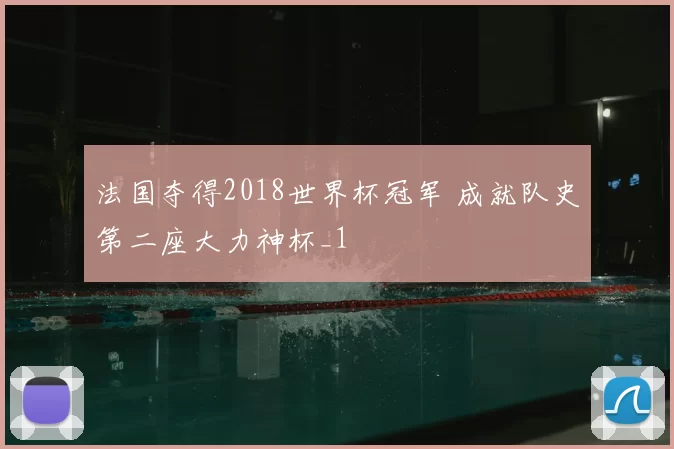 法国夺得2018世界杯冠军 成就队史第二座大力神杯_1