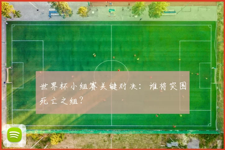 世界杯小组赛关键对决：谁将突围死亡之组？